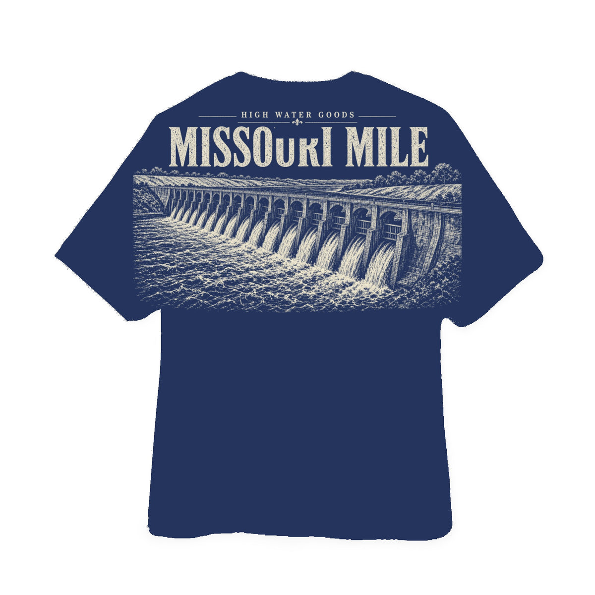 High Water Goods Missouri Mile — Navy back (Gavins release)