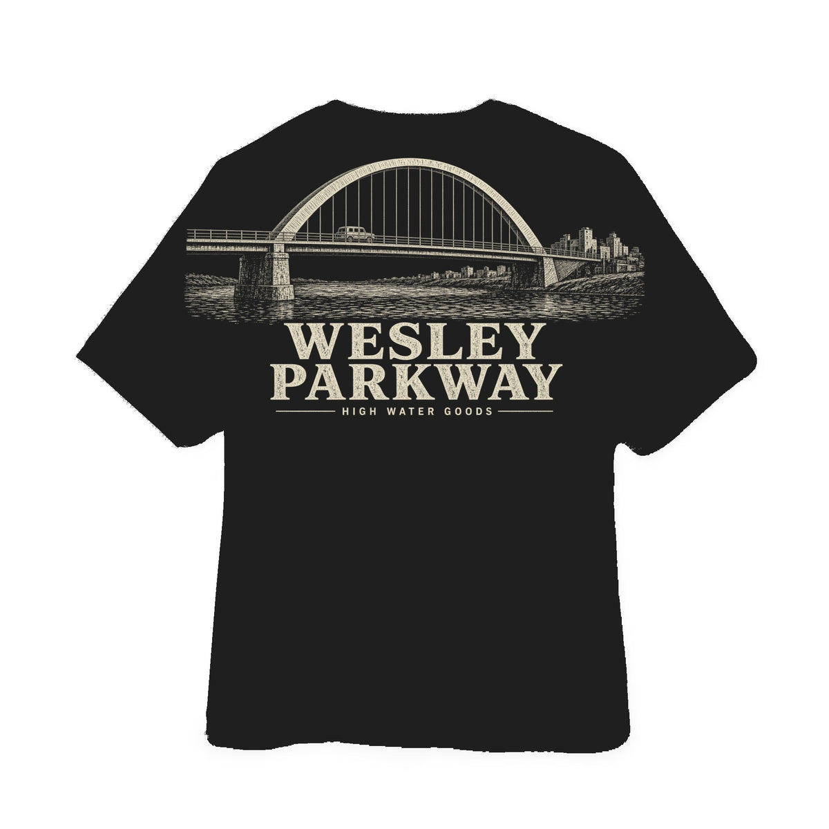 High Water Goods Wesley Parkway Span — Black back (tied-arch)